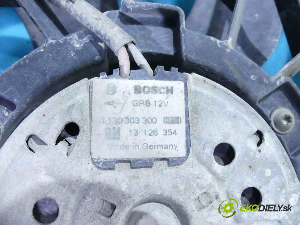 Opel Astra III 2004-2014 1.6 16V 105 HP manual 77 kW 1598 cm3 5- Ventilátor chladiča 0130303956