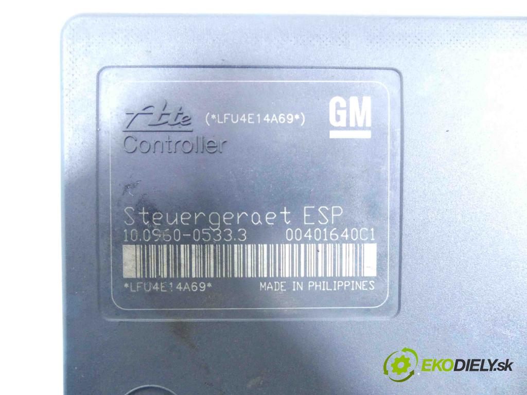 Opel Astra III 2004-2014 1.6 16V (Z16XEP) 105 HP manual 77 kW 1598 cm3 5- čerpadlo abs 13157579 (Pumpy ABS)
