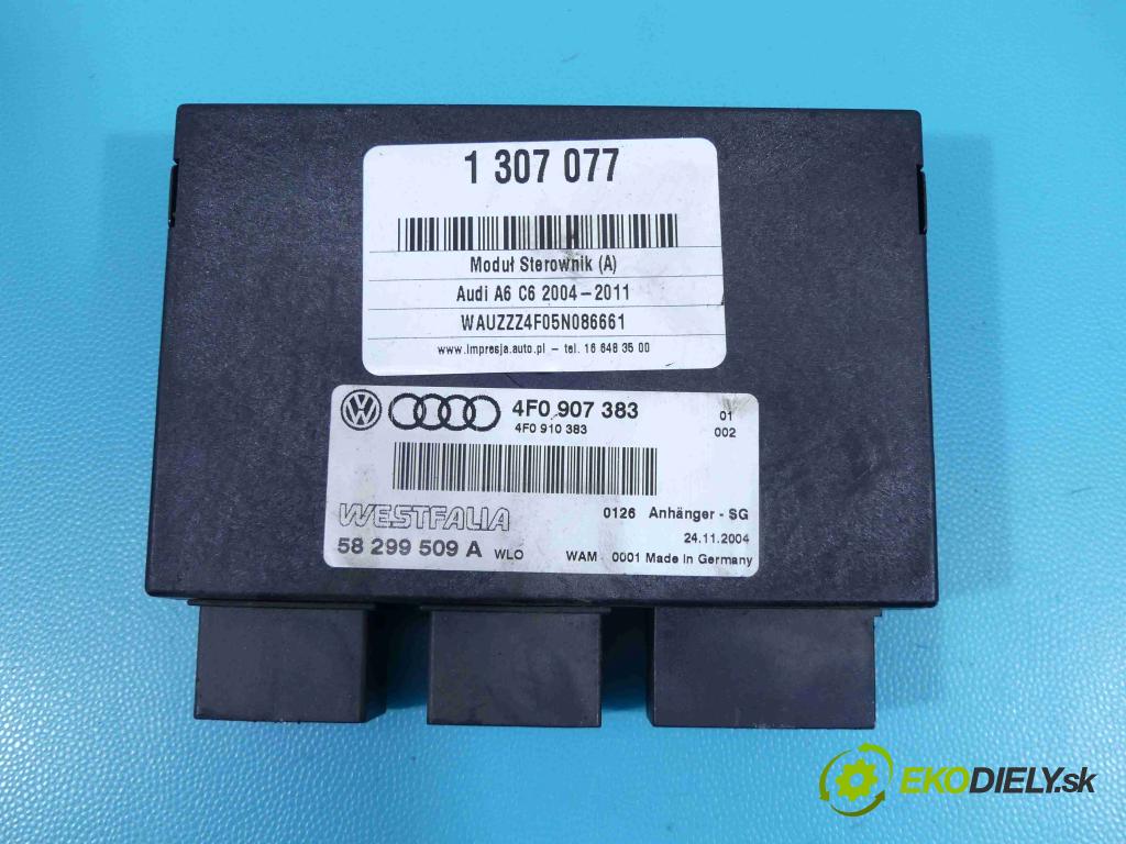Audi A6 C6 2004-2011 3.0 TDI 224hp automatic 165 kW 2967 cm3 4- modul riadiaca jednotka 4F0907383 (Ostatné)