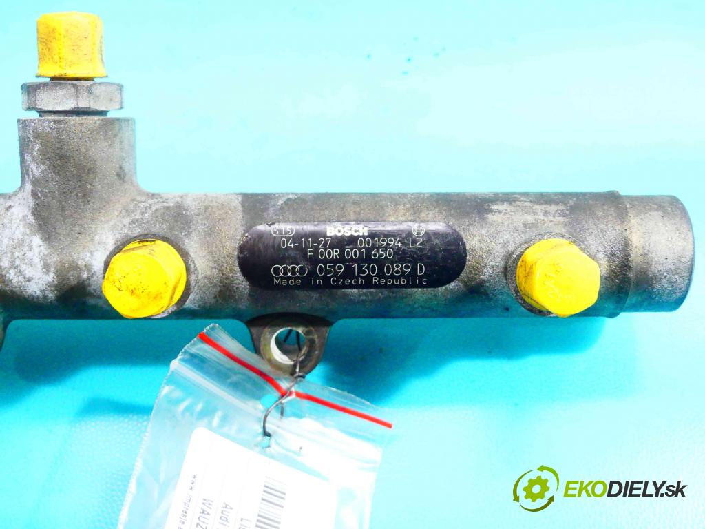 Audi A6 C6 2004-2011 3.0 TDI 224hp automatic 165 kW 2967 cm3 4- lišta vstrekovacia 059130089D (Vstrekovacie lišty)