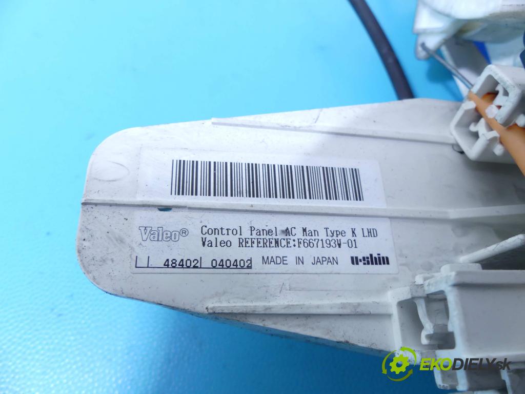 Nissan Micra K12 2003-2010 1.5 dci 65 HP manual 48 kW 1461 cm3 5- panel kúrenia F667193V-01