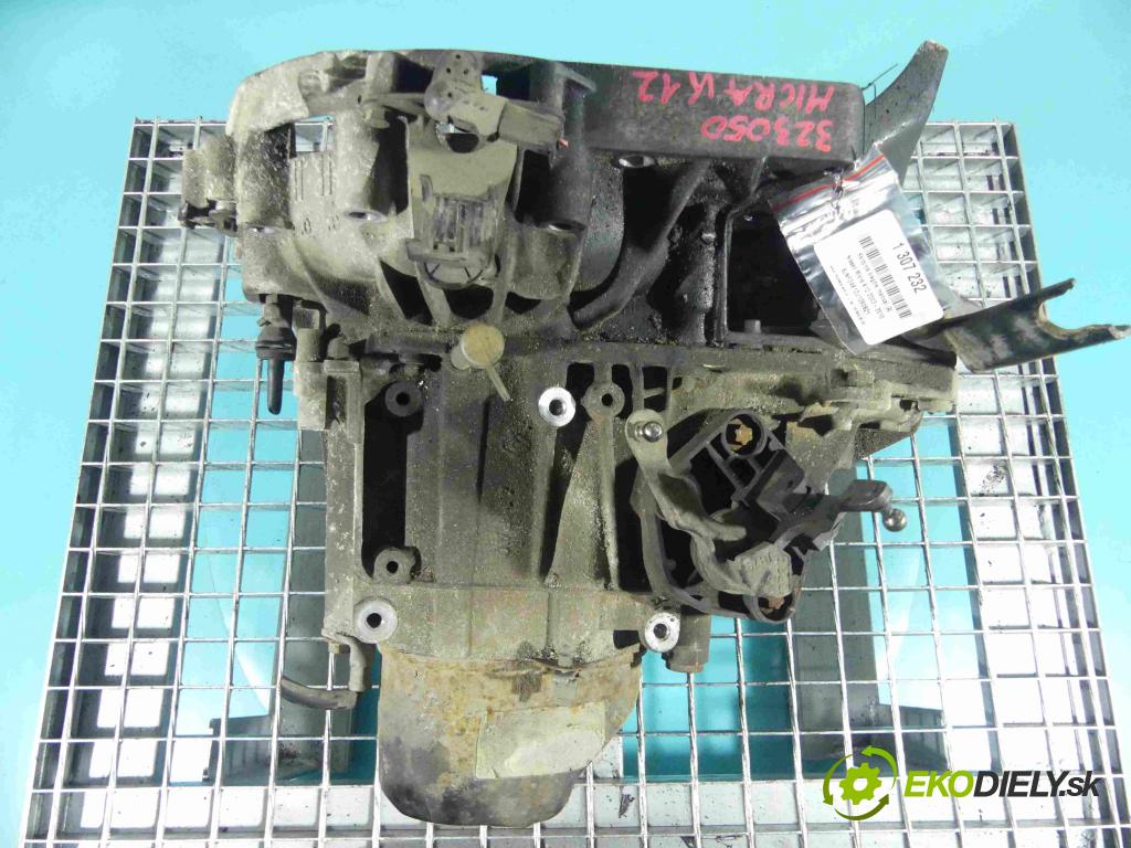 Nissan Micra K12 2003-2010 1.5 dci 65 HP manual 48 kW 1461 cm3 5- prevodovka stupeň,rýchlosť manual JH3140