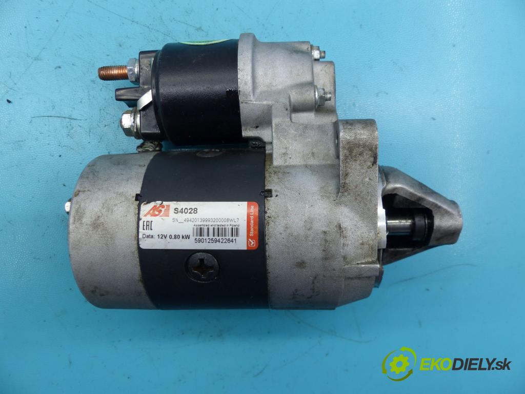 Fiat Punto II 1999-2010 1.2 8V 60 HP manual 44 kW 1242 cm3 5- štartér 63101015 (Štartéry)
