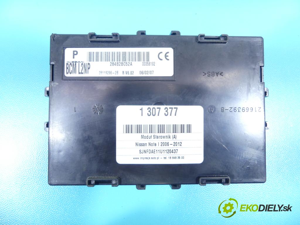 Nissan Note I 2006-2012 1.5 dci 86 HP manual 63 kW 1461 cm3 5- modul riadiaca jednotka 28119296-2B (Ostatné)