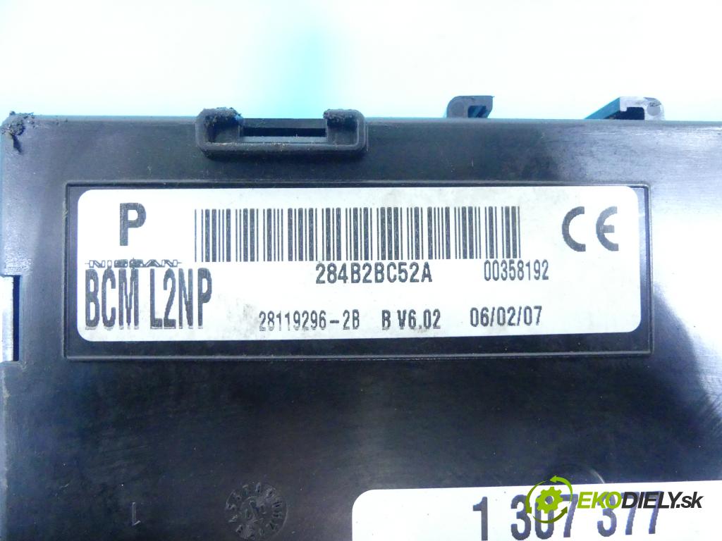 Nissan Note I 2006-2012 1.5 dci 86 HP manual 63 kW 1461 cm3 5- modul riadiaca jednotka 28119296-2B (Ostatné)