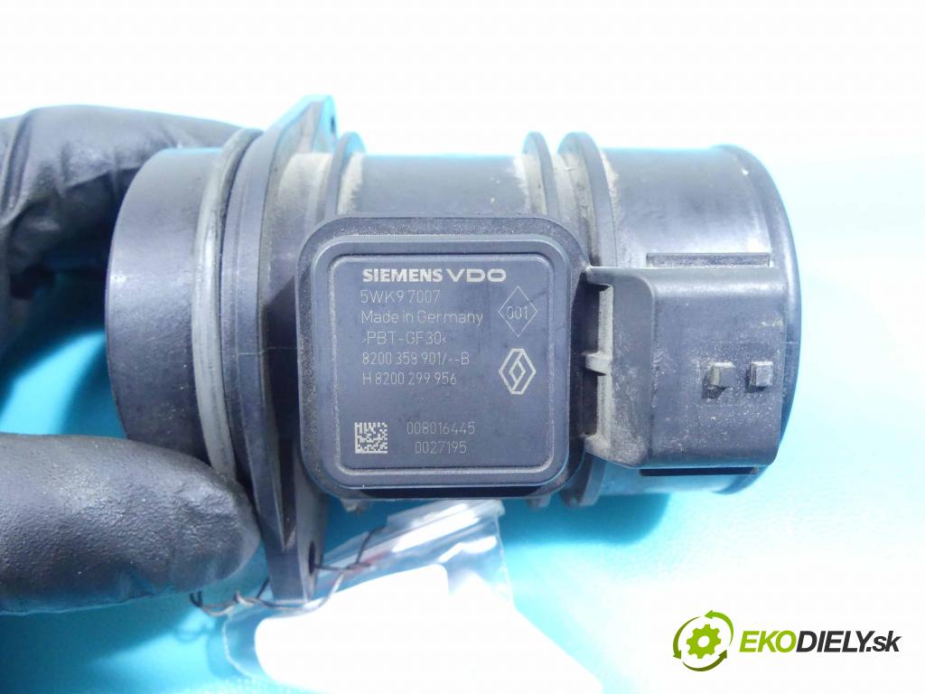 Nissan Note I 2006-2012 1.5 dci 86 HP manual 63 kW 1461 cm3 5- průtokoměr: 5WK97007 (Váhy vzduchu)