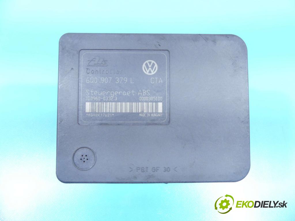 Vw Polo IV 9N 2001-2009 1.2 12V 64 HP manual 47 kW 1198 cm3 5- čerpadlo abs 6Q0907379L (Pumpy ABS)