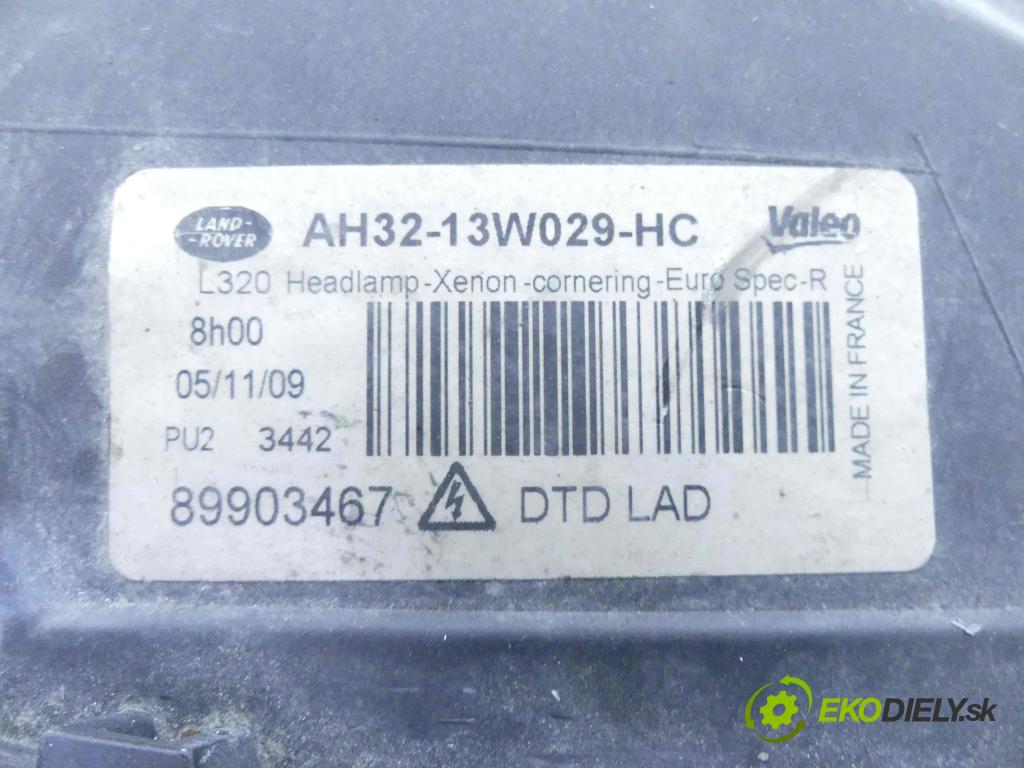 Land rover Range Rover sport I L320 3.0 D V6 245KM automatic 180 kW 2993 cm3 5- Reflektor: pravý AH32-13W029-HC (Pravé)