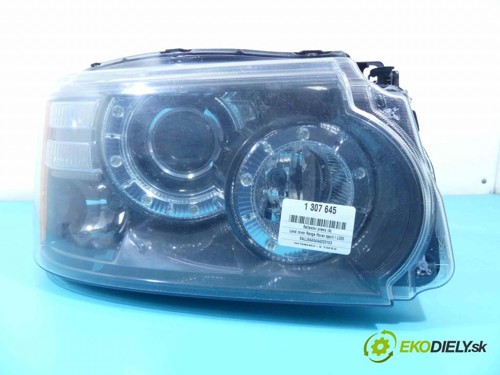 Land rover Range Rover sport I L320 3.0 D V6 245KM automatic 180 kW 2993 cm3 5- Reflektor: pravý AH32-13W029-HC (Pravé)