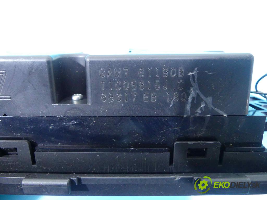 Mazda 6 II GH 2007-2012 2.0 16v 147 HP manual 108 kW 1999 cm3 5- panel kúrenia 61190B