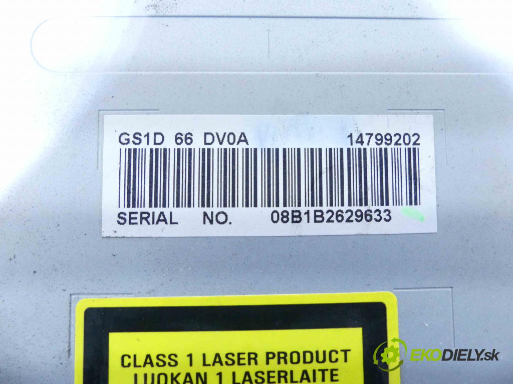 Mazda 6 II GH 2007-2012 2.0 16v 147 HP manual 108 kW 1999 cm3 5- Radio originál GS1D66DV0A