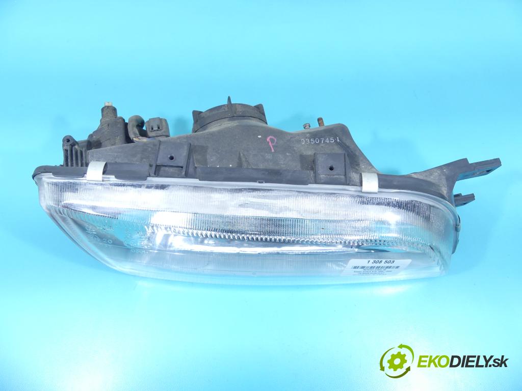 Nissan Almera N15 1995-2000 1.4 16v 87 HP manual 64 kW 1391 cm3 4- Reflektor: pravý  (Pravé)