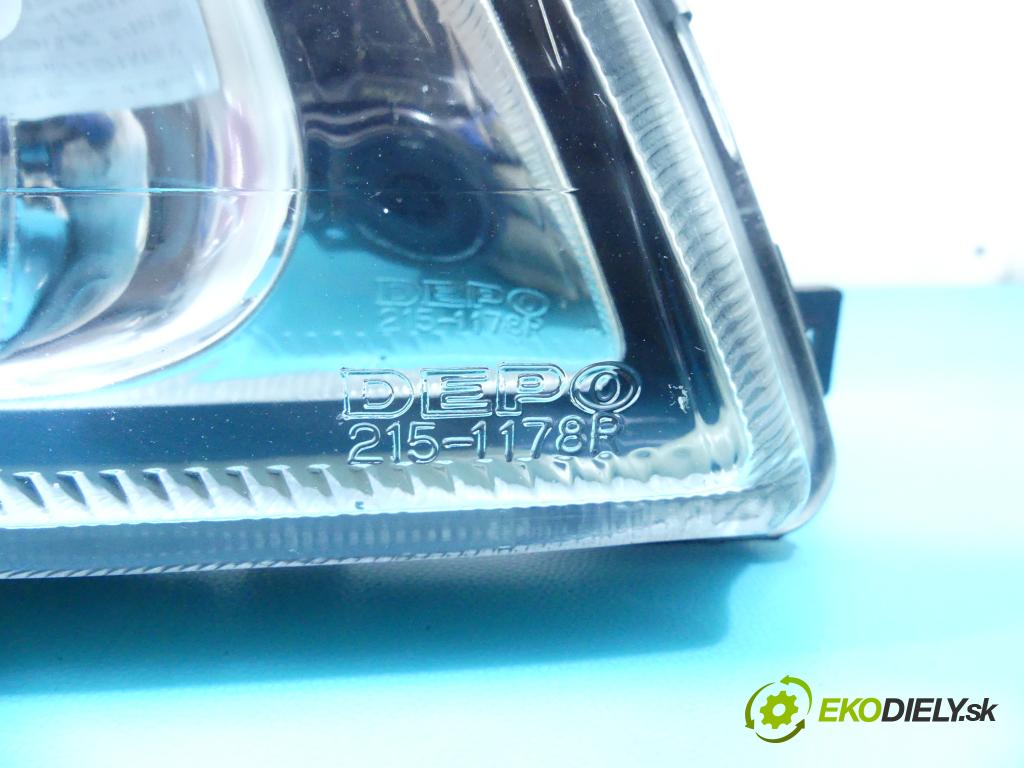 Nissan Almera N15 1995-2000 1.4 16v 87 HP manual 64 kW 1391 cm3 4- Reflektor: pravý  (Pravé)