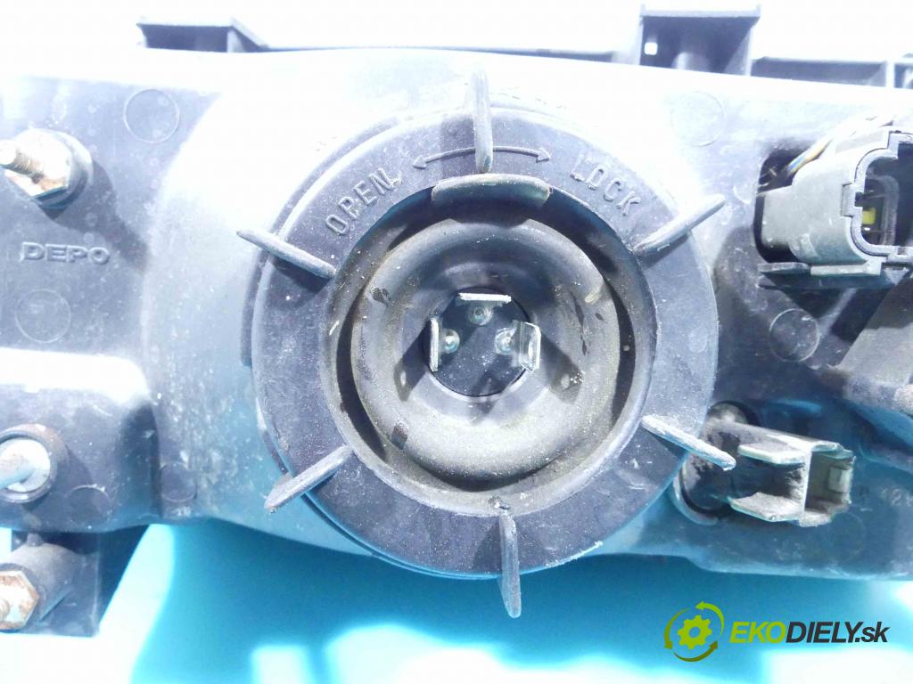 Nissan Almera N15 1995-2000 1.4 16v 87 HP manual 64 kW 1391 cm3 4- Reflektor: pravý  (Pravé)