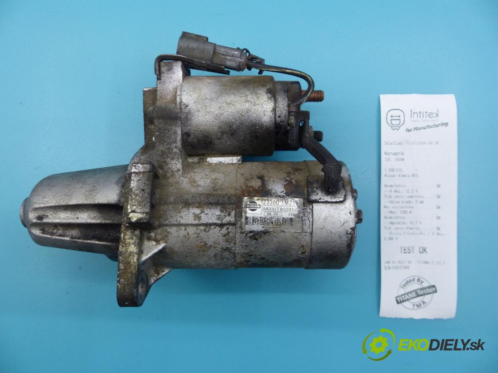 Nissan Almera N15 1995-2000 1.4 16v 87 HP manual 64 kW 1391 cm3 4- štartér 233001M211 (Štartéry)