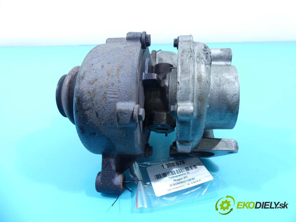 Peugeot 407 2.0 hdi 136 HP manual 100 kW 1997 cm3 4- turbodúchadlo, turbo 753556-2 (Turbodúchadlá (kompletné))