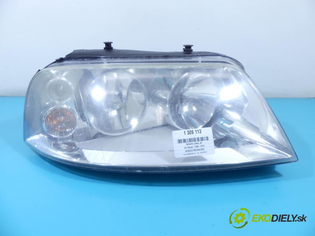 Vw Sharan I 1995-2010 1.9 tdi 116 HP manual 85 kW 1896 cm3 5- Reflektor: pravý 7M3941016AD (Pravé)