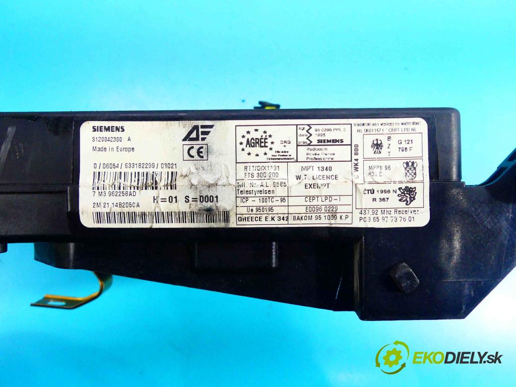 Vw Sharan I 1995-2010 1.9 tdi 116 HP manual 85 kW 1896 cm3 5- modul riadiaca jednotka S120042300A (Ostatné)