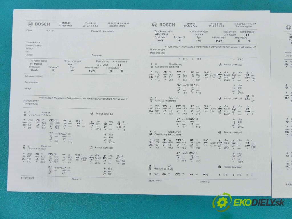 Vw Sharan I 1995-2010 1.9 tdi 116 HP manual 85 kW 1896 cm3 5- vstrekovacie čerpadlo 0414720038 (Vstrekovače)