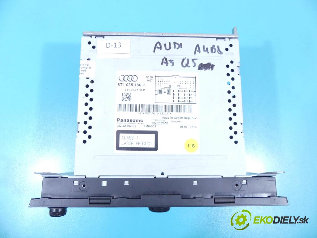 Audi Q5 2008-2016 2.0 tdi 170 HP automatic 125 kW 1968 cm3 5- Radio originál 8T1035186P