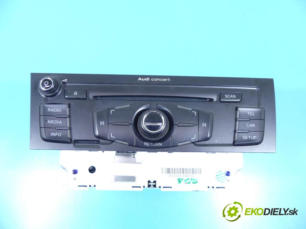 Audi Q5 2008-2016 2.0 tdi 170 HP automatic 125 kW 1968 cm3 5- Radio originál 8T1035186P