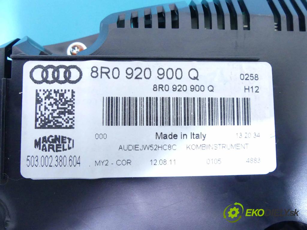 Audi Q5 2008-2016 2.0 tdi 170 HP automatic 125 kW 1968 cm3 5- prístrojovka/ budíky 8R0920900Q (Prístrojové dosky, displeje)