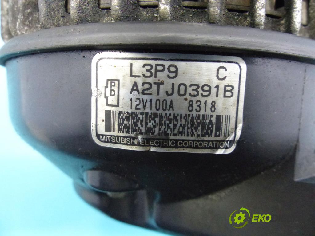Mazda 6 II GH 2007-2012 2.0 16v 147 hp manual 108 kW 1999 cm3 5- Alternator A2TJ0391B (Alternátory)