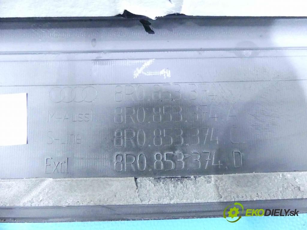 Audi Q5 2008-2016 2.0 tdi 170 HP automatic 125 kW 1968 cm3 5- lišta práh: ľavé 8R0853374 (Lišta prahová)