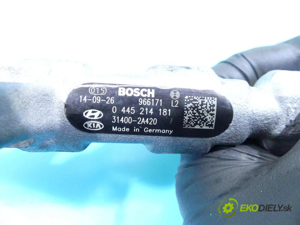 Kia Ceed II 2012-2018 1.6 crdi 128 HP manual 94 kW 1582 cm3 5- lišta vstrekovacia 0445214181 (Vstrekovacie lišty)