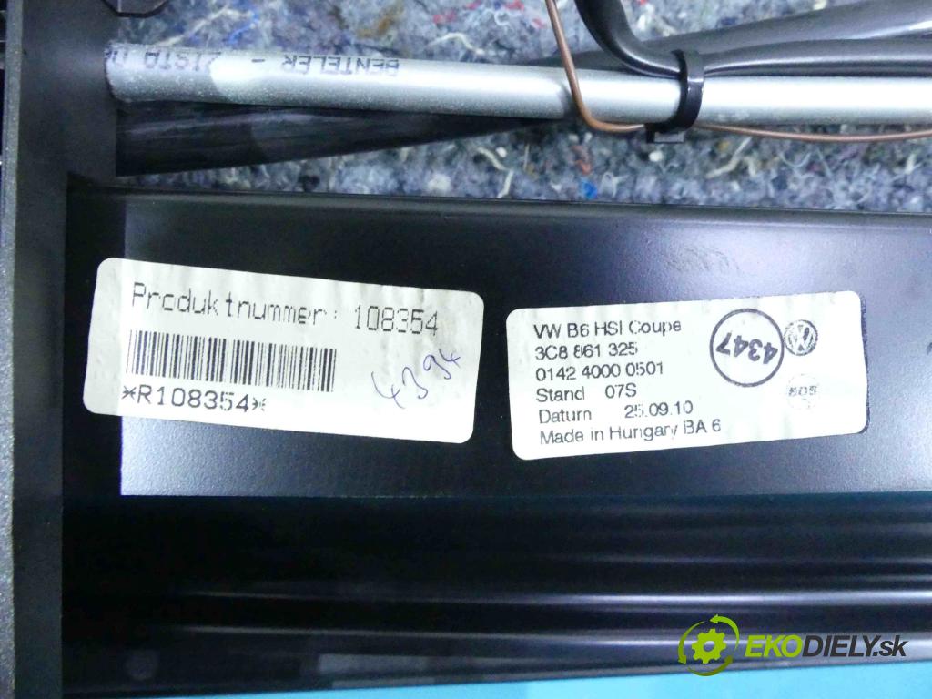 Vw Passat CC 2008-2016 2.0 tdi 170 HP automatic 125 kW 1968 cm3 4- zadná 3C8861325 (Pláta zadné)