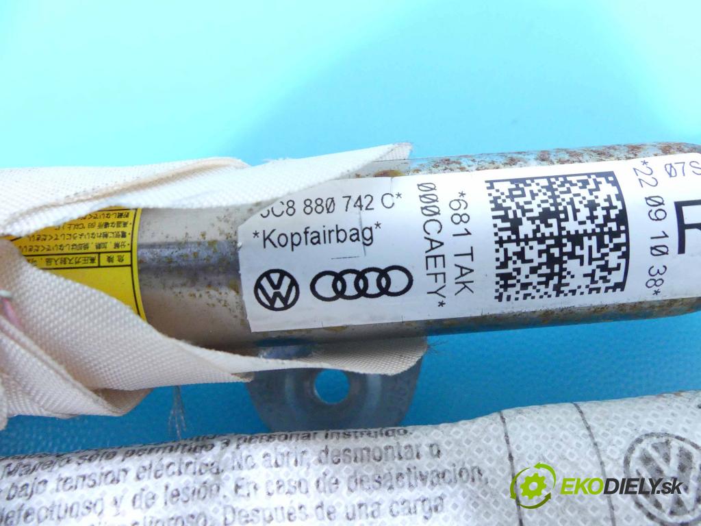 Vw Passat CC 2008-2016 2.0 tdi 170 HP automatic 125 kW 1968 cm3 4- clona pravé 3C8880742C