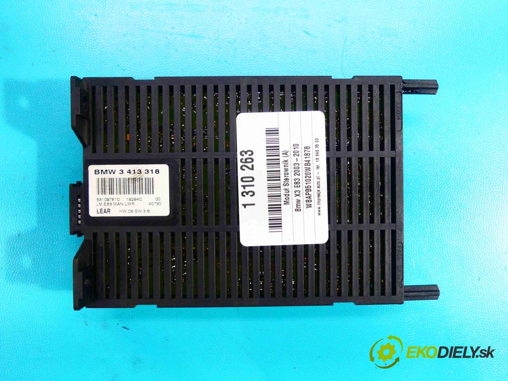 Bmw X3 E83 2003-2010 3.0d 204 HP automatic 150 kW 2993 cm3 5- modul riadiaca jednotka 3413318 (Ostatné)
