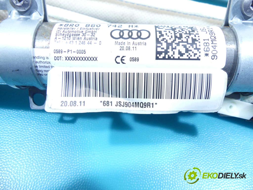 Audi Q5 2008-2016 2.0 tdi 170 HP automatic 125 kW 1968 cm3 5- clona pravé 8R0880742H
