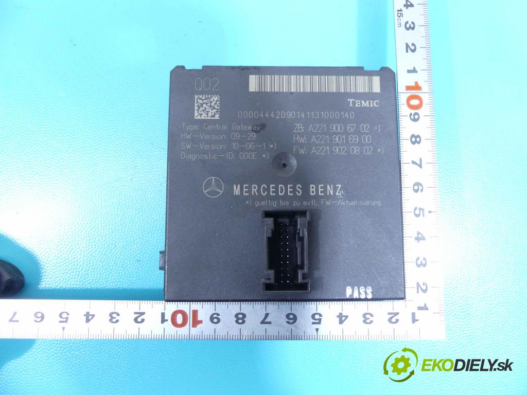 Mercedes S W221 2005-2013 2.1 cdi 204 HP automatic 150 kW 2143 cm3 4- modul riadiaca jednotka A2219020802 (Ostatné)