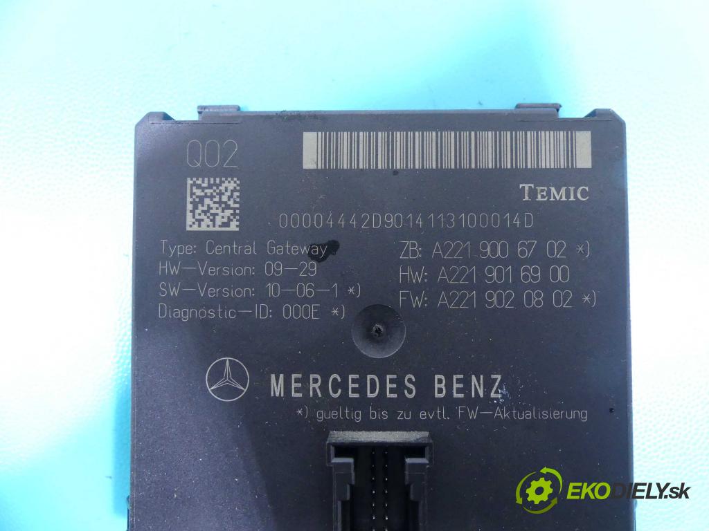 Mercedes S W221 2005-2013 2.1 cdi 204 HP automatic 150 kW 2143 cm3 4- modul riadiaca jednotka A2219020802 (Ostatné)