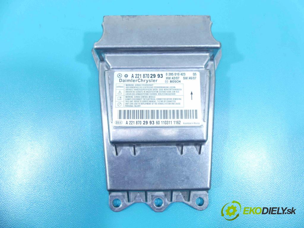 Mercedes S W221 2005-2013 2.1 cdi 204 HP automatic 150 kW 2143 cm3 4- modul riadiaca jednotka 0285010423 (Ostatné)