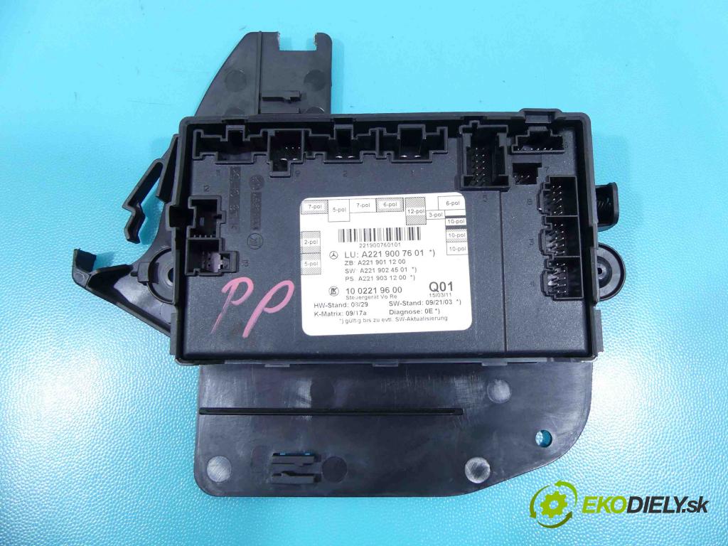 Mercedes S W221 2005-2013 2.1 cdi 204 HP automatic 150 kW 2143 cm3 4- modul riadiaca jednotka A2219007601 (Ostatné)