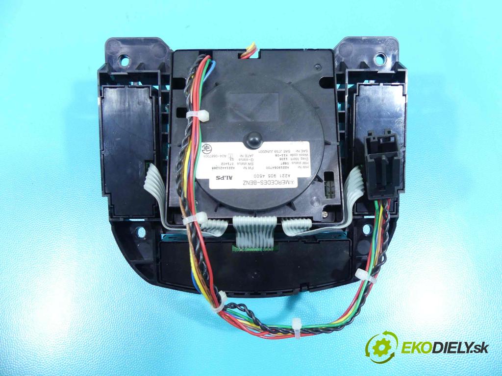 Mercedes S W221 2005-2013 2.1 cdi 204 HP automatic 150 kW 2143 cm3 4- panel kúrenia A2219054500