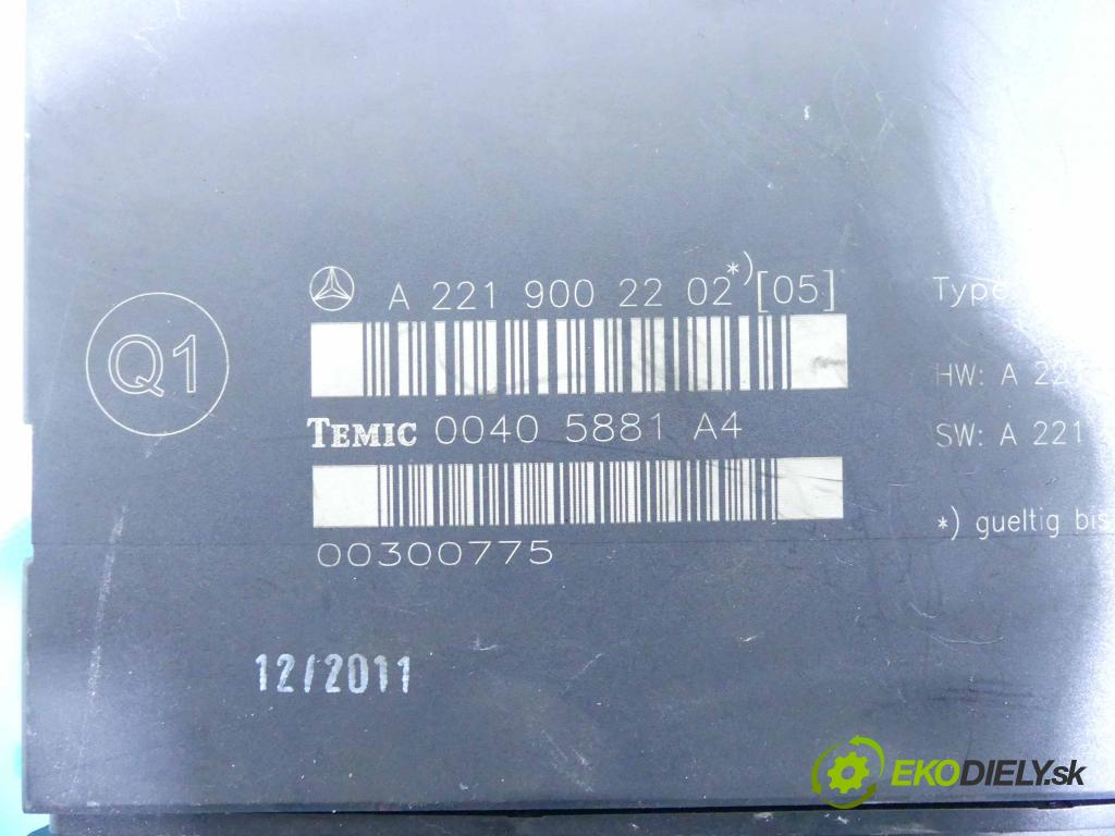 Mercedes S W221 2005-2013 2.1 cdi 204 HP automatic 150 kW 2143 cm3 4- modul riadiaca jednotka A2219002202 (Ostatné)