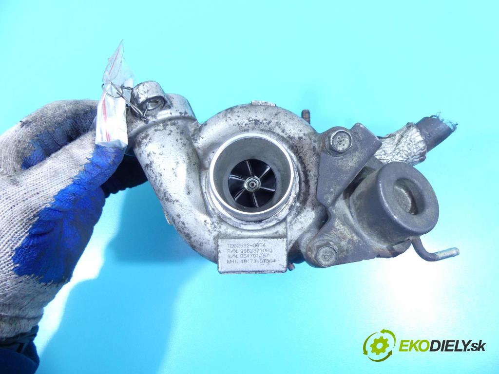 Citroen Berlingo I 1996-2008 1.6 hdi 90 HP manual 66,2 kW 1560 cm3 5- turbodúchadlo, turbo 49173-07504 (Turbodúchadlá (kompletné))