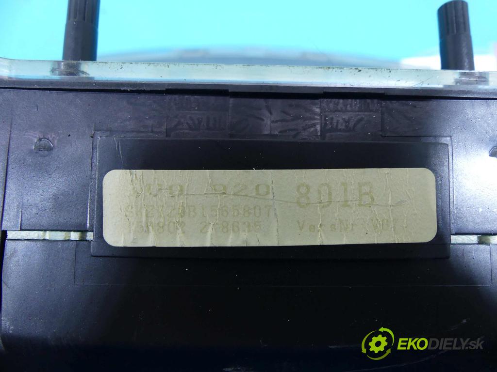 Skoda Octavia I 1996-2010 1.6 SR 101 HP manual 74 kW 1595 cm3 5- prístrojovka/ budíky 1U0920801B (Prístrojové dosky, displeje)