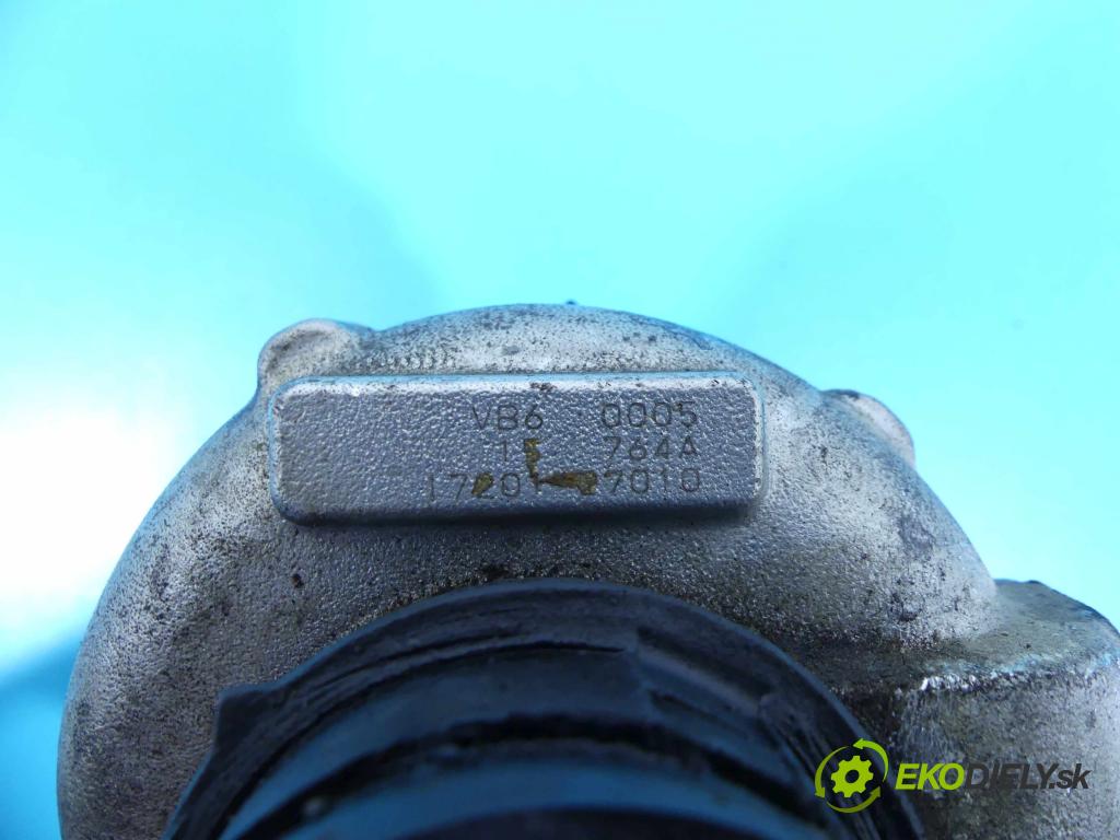 Toyota Avensis I T22 1997-2003 2.0 D4D 110 HP manual 81 kW 1995 cm3 5- turbodúchadlo, turbo VB6 (Turbodúchadlá (kompletné))