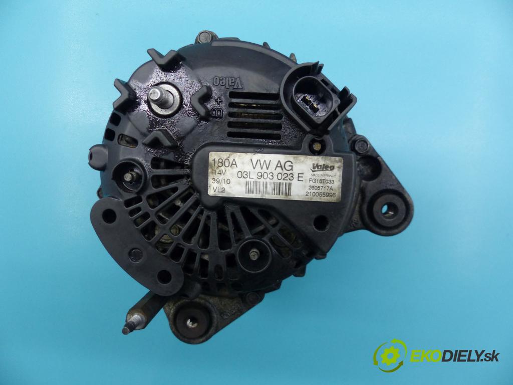 Vw Passat CC 2008-2016 2.0 tdi 170 hp automatic 125 kW 1968 cm3 4- Alternator 03L903023E (Alternátory)
