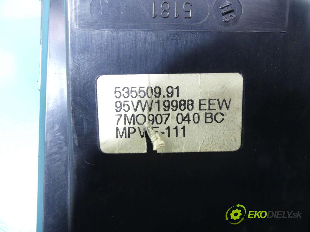 Ford Galaxy Mk1 1995-2006 2.3 16v 145 HP manual 107 kW 2295 cm3 5- panel kúrenia 7M0907040BC