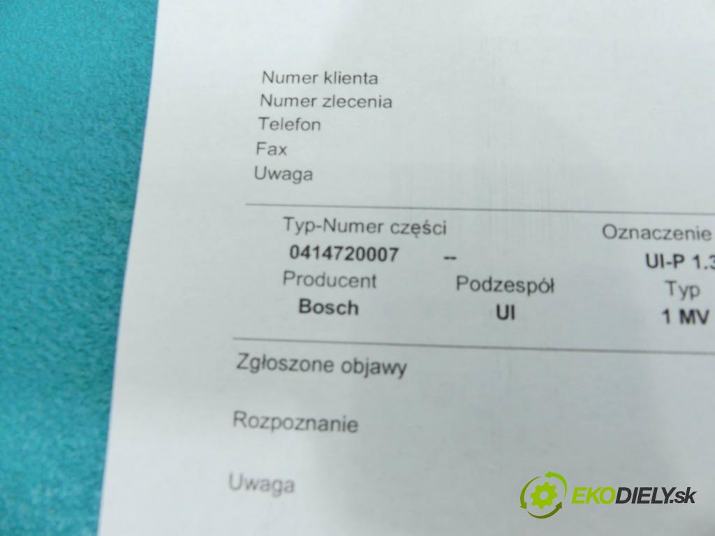 Audi A2 1.4 tdi 75 HP manual 55 kW 1422 cm3 5- vstrekovacie čerpadlo 0414720007 (Vstrekovače)