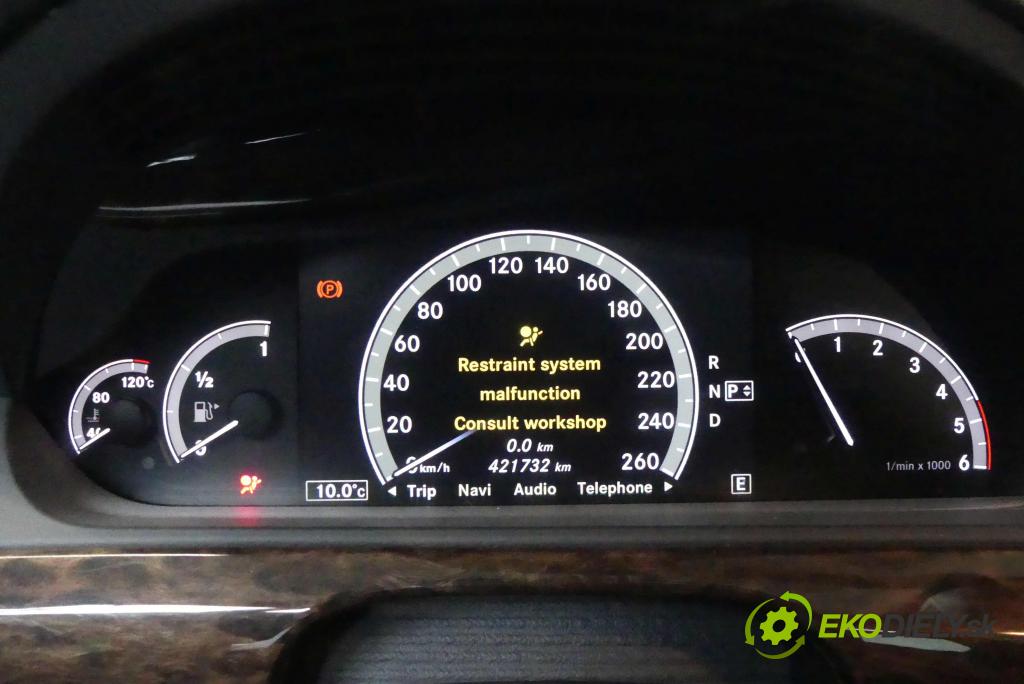 Mercedes S W221 2005-2013 2.1 cdi 204 HP automatic 150 kW 2143 cm3 4- prístrojovka/ budíky 1036905326 (Prístrojové dosky, displeje)
