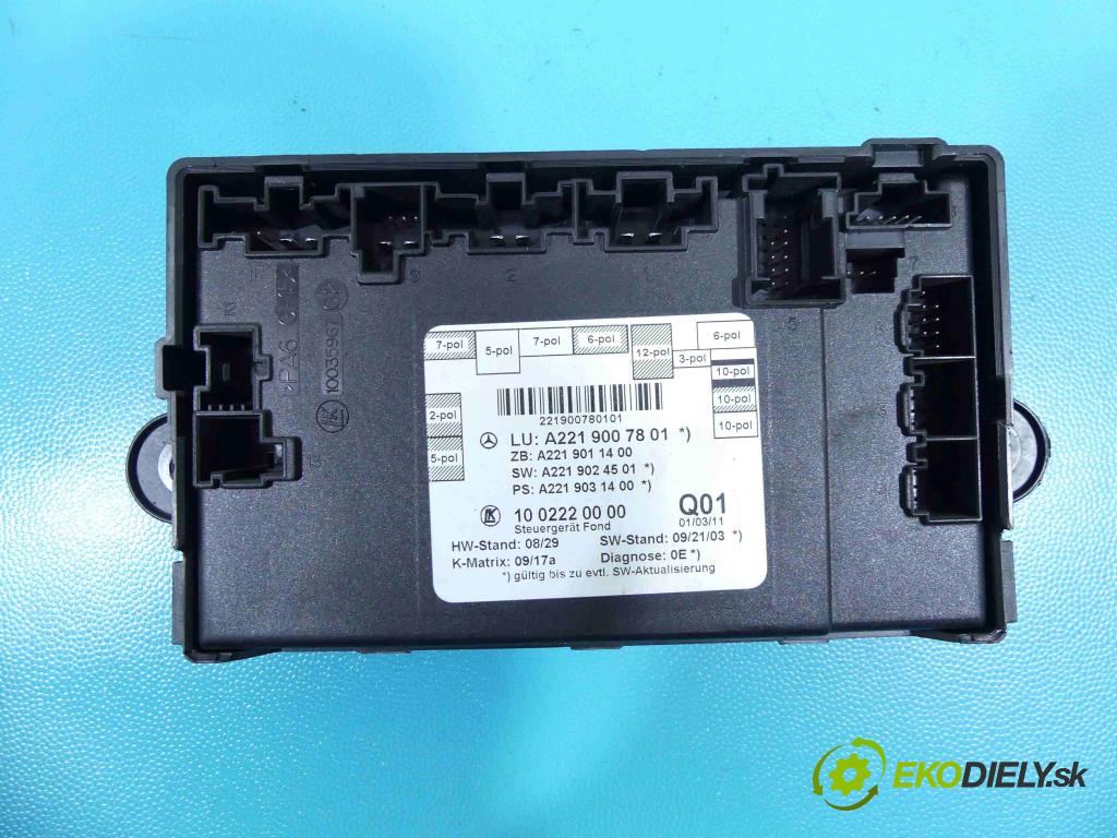 Mercedes S W221 2005-2013 2.1 cdi 204 HP automatic 150 kW 2143 cm3 4- modul riadiaca jednotka A2219007801 (Ostatné)