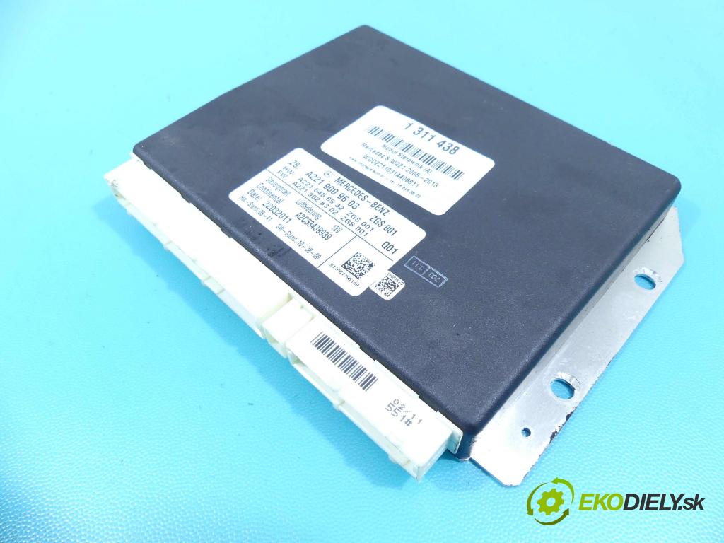 Mercedes S W221 2005-2013 2.1 cdi 204 HP automatic 150 kW 2143 cm3 4- modul riadiaca jednotka A2219009603 (Ostatné)