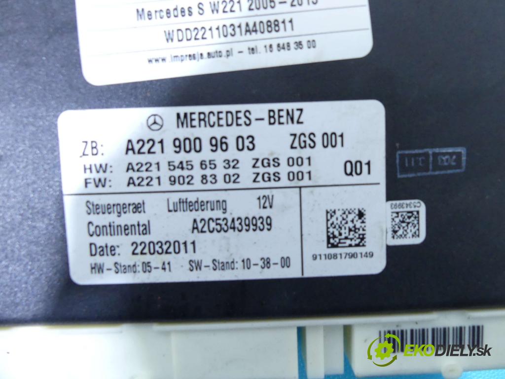 Mercedes S W221 2005-2013 2.1 cdi 204 HP automatic 150 kW 2143 cm3 4- modul riadiaca jednotka A2219009603 (Ostatné)