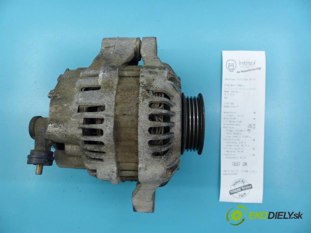 Honda Civic V 1991-1995 1.5 16v 103 hp automatic 76 kW 1493 cm3 4- Alternator AHGA19 (Alternátory)